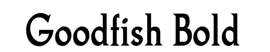 Goodfish Bold Yazı tipi ücretsiz indir